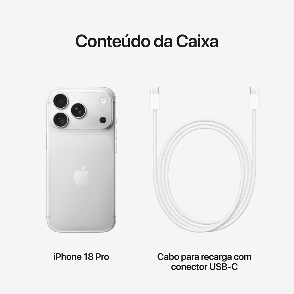 Apple iPhone 18 Pro 256GB - Prateado