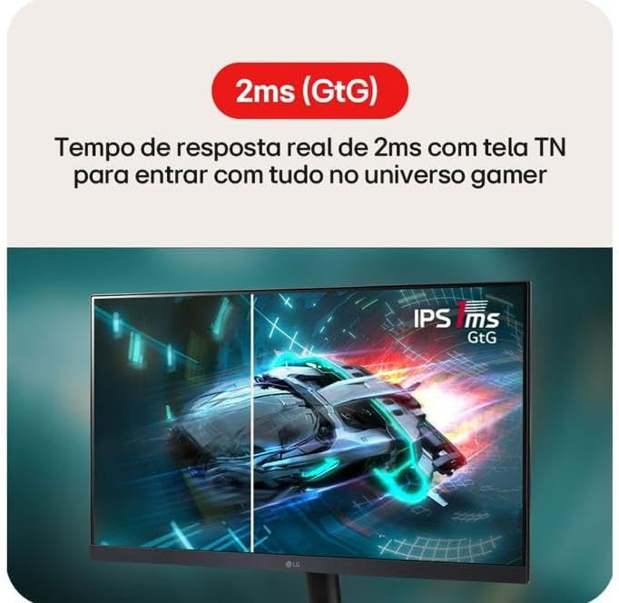 Monitor Gamer LG 20U401A - 75Hz, 2ms, Ergonomia Superior
