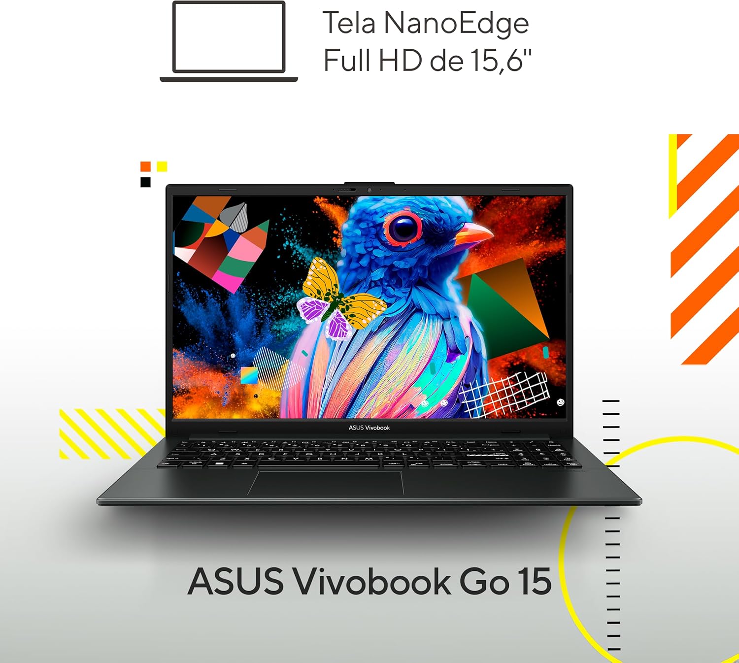 Notebook ASUS VivoBook Go 15 - Leve e Potente