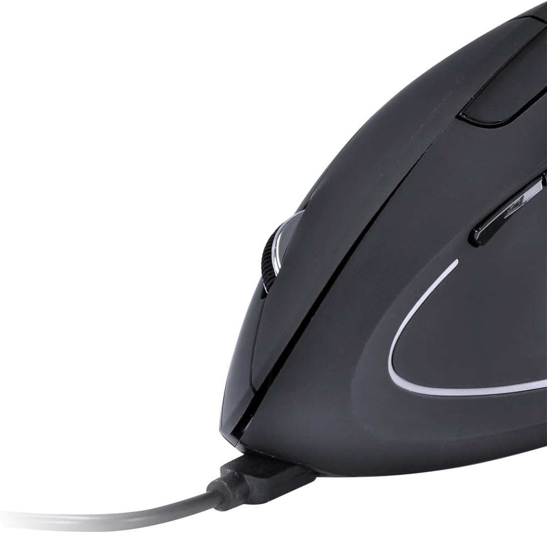 Mouse Sem Fio Vertical Ergonomico Power Fit 1600 DPI