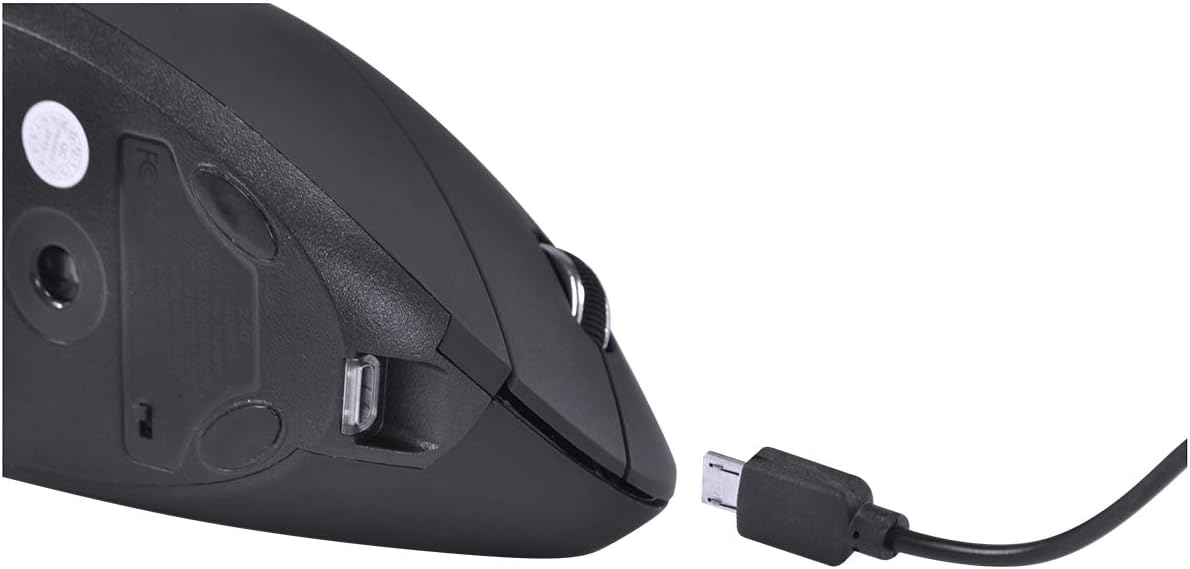 Mouse Sem Fio Vertical Ergonomico Power Fit 1600 DPI