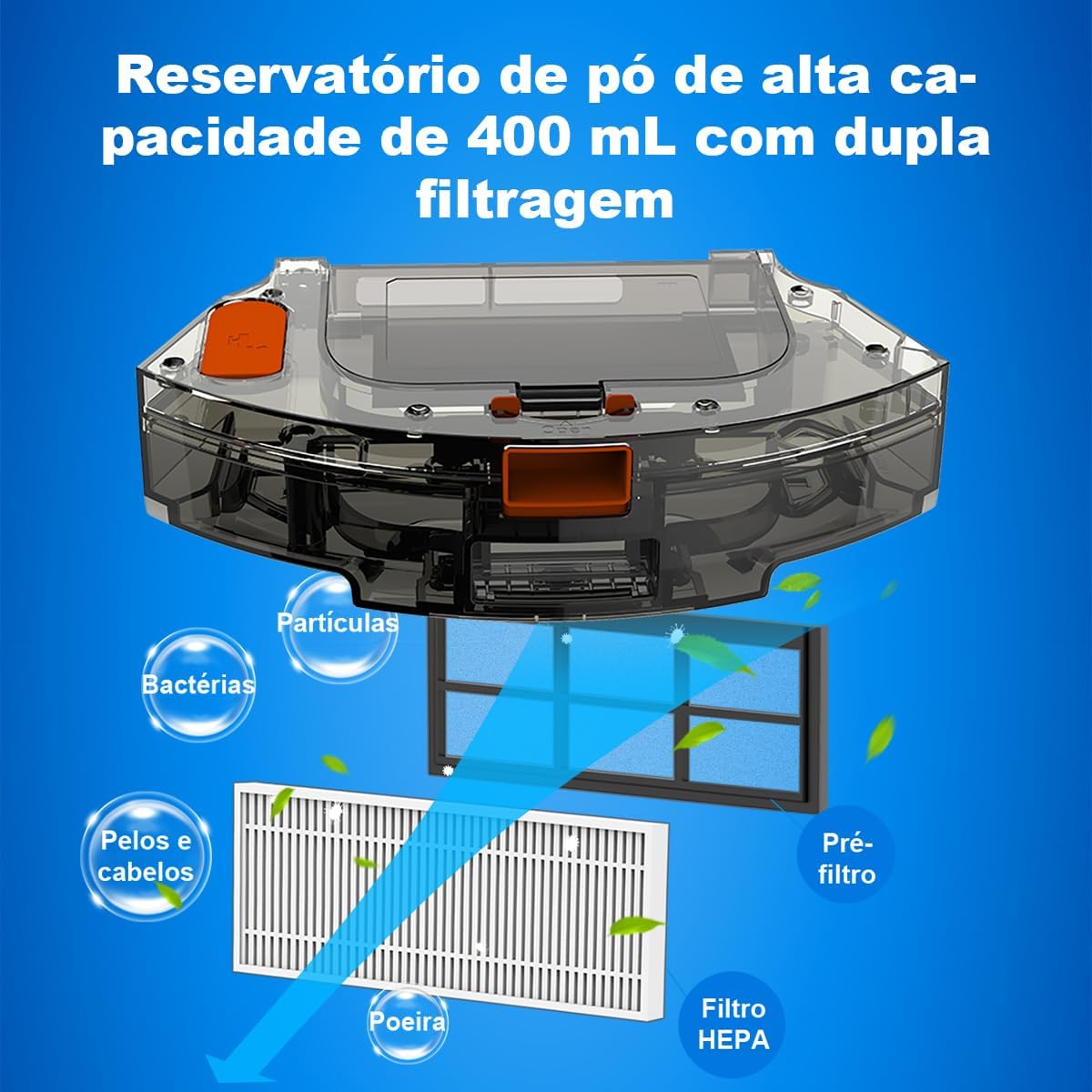 LILIN Robô Aspirador e Esfregão X6 - Potência e Tecnologia