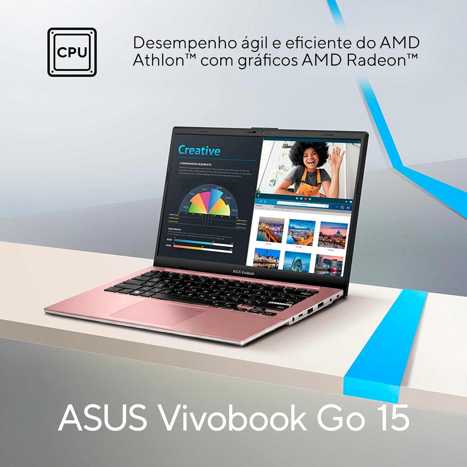 Notebook ASUS Vivobook Go 15 - Portátil e Eficiente