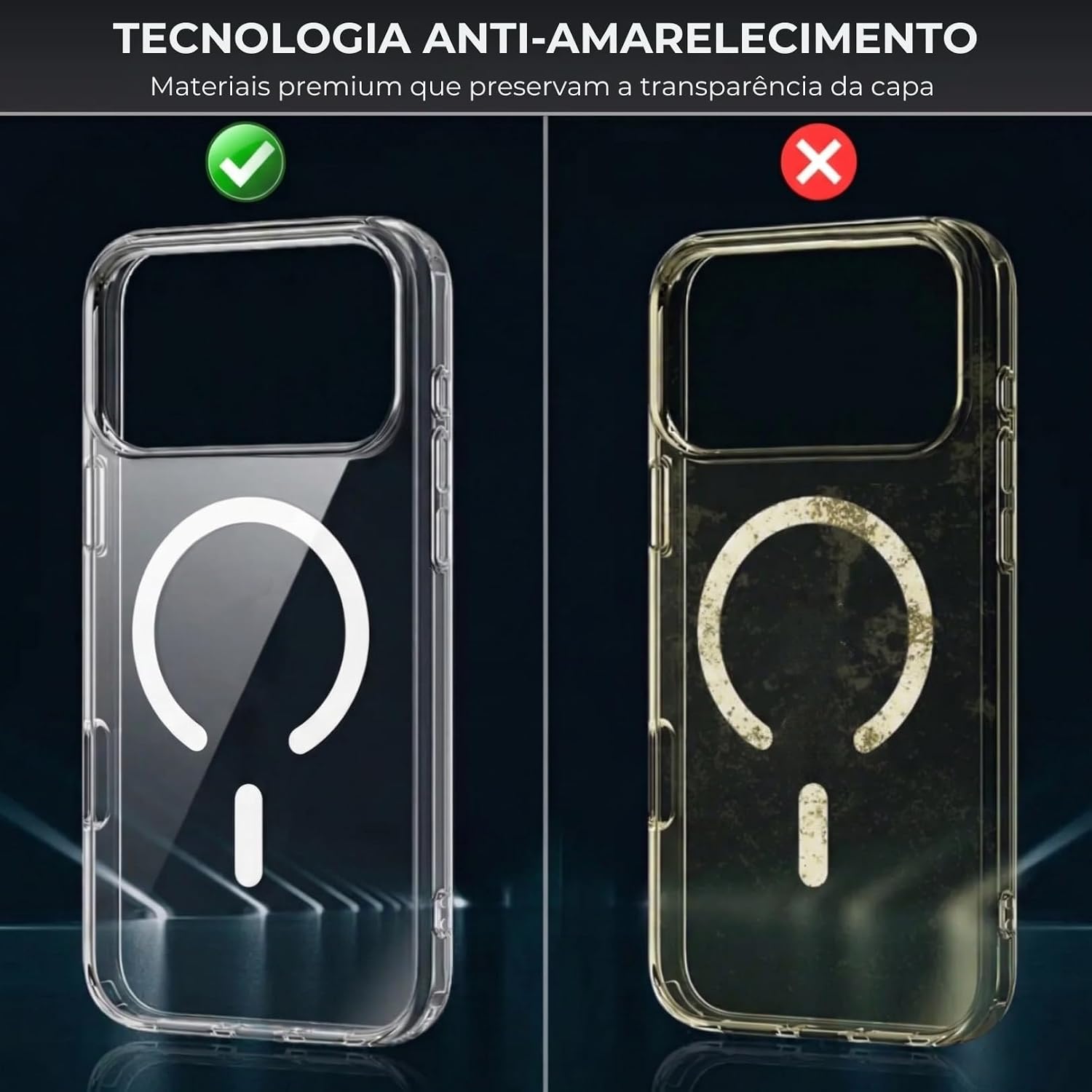 Capa Magnética Slim iPhone 17 Pro MAX com Proteção Premium