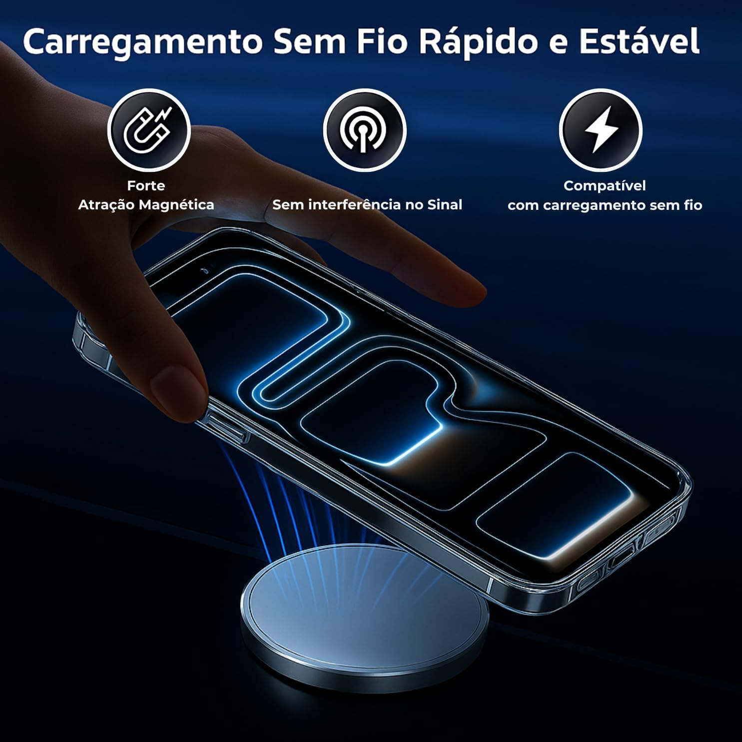 Capa Magnética Slim iPhone 17 Pro MAX com Proteção Premium