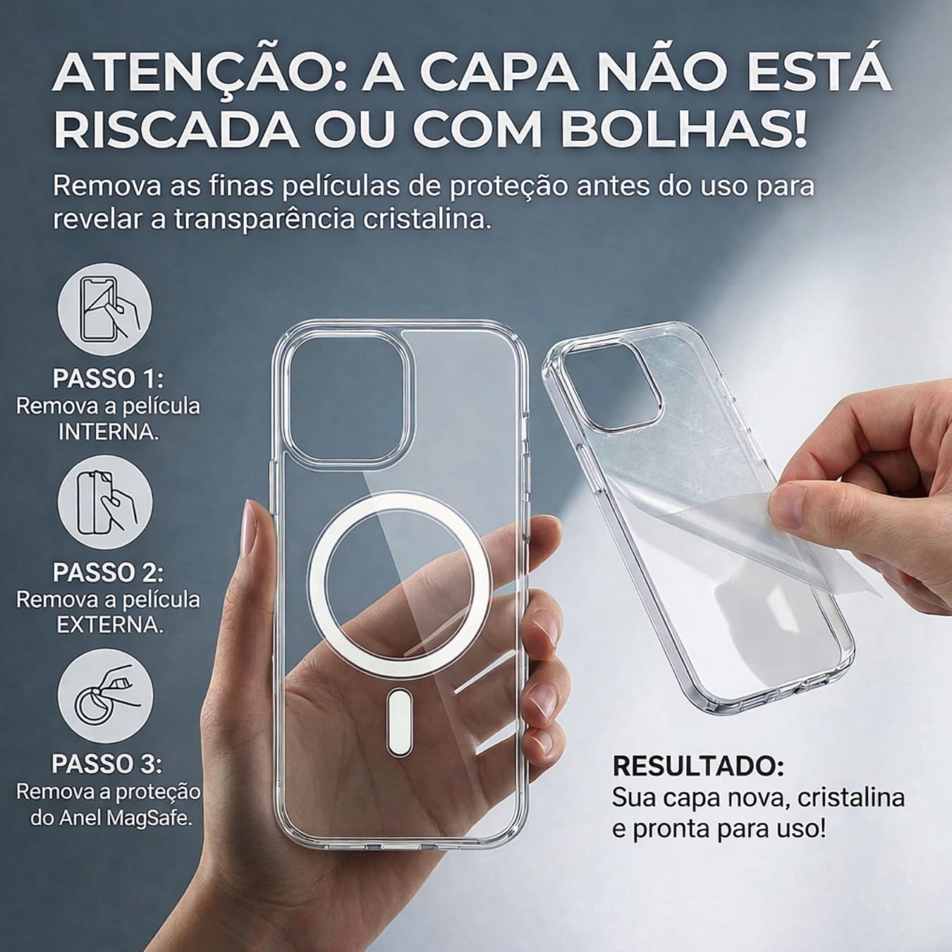 Capa Magnética Slim iPhone 17 Pro MAX com Proteção Premium