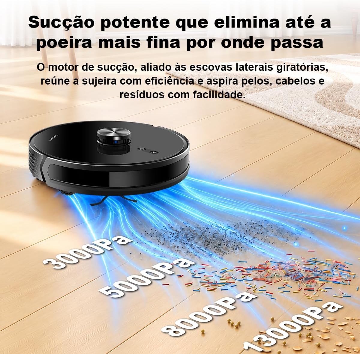Lilin Robô Aspirador de Pó X6 - Limpeza Eficiente