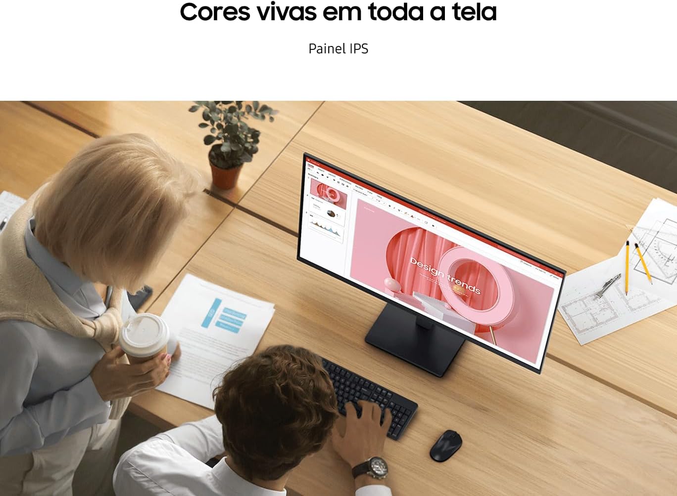 Monitor Gamer Samsung 24" FHD - Fluidez e Cores Vibrantes