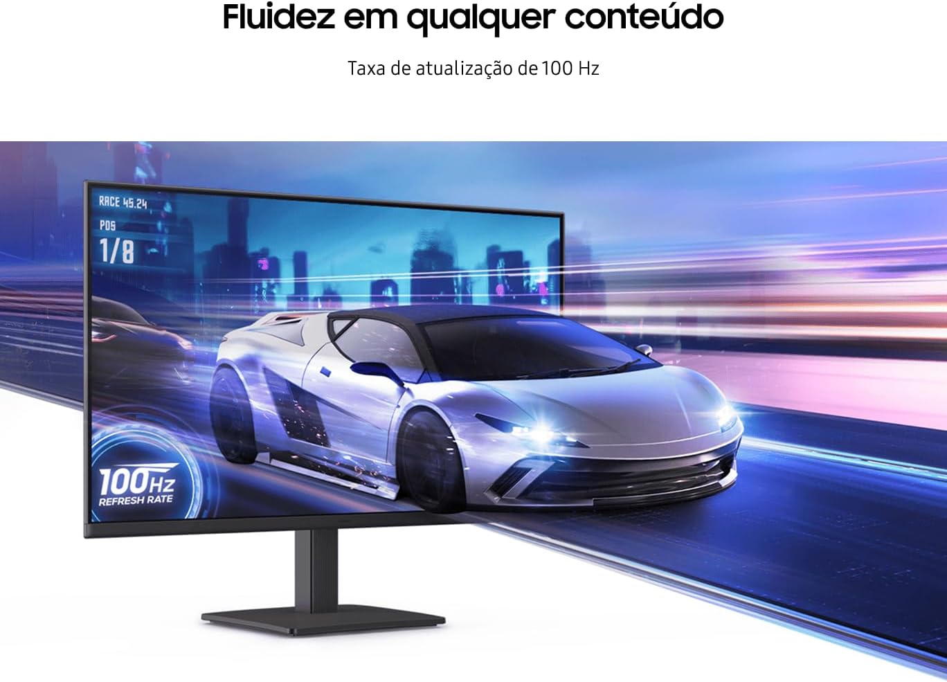Monitor Gamer Samsung 24" FHD - Fluidez e Cores Vibrantes