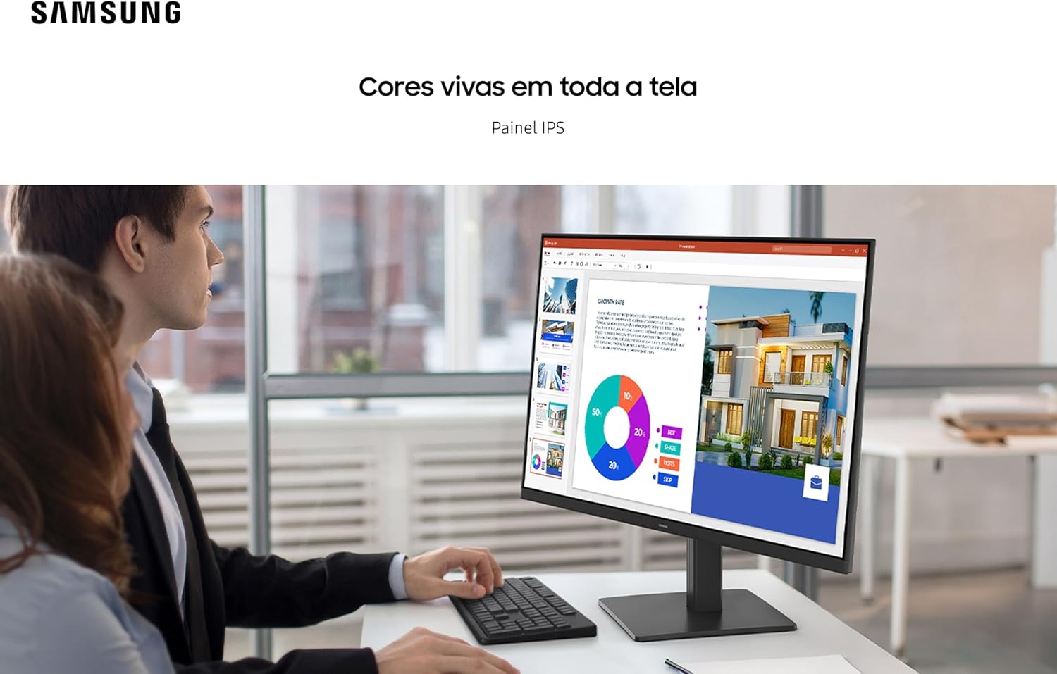 Monitor Gamer Samsung 24" FHD - Fluidez e Cores Vibrantes