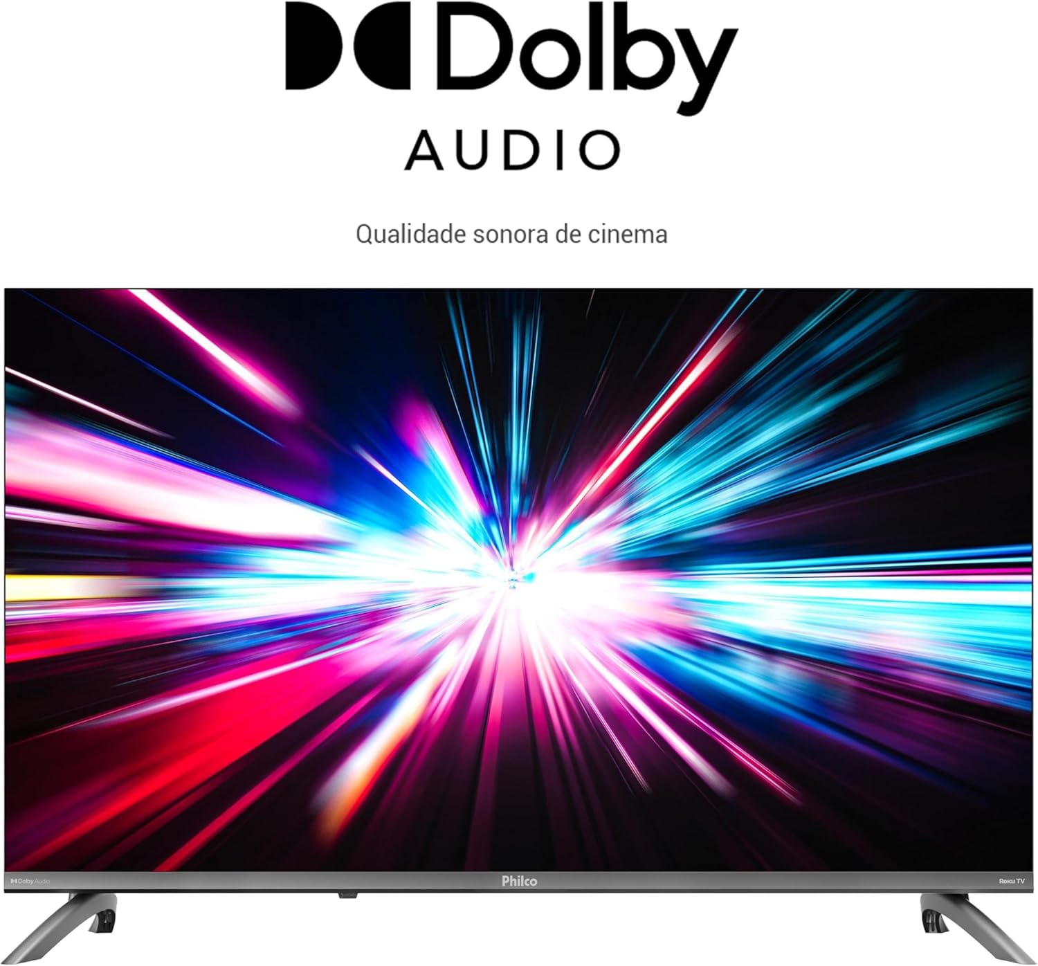 Smart TV 32" Philco Roku TV com Dolby Áudio HDR10