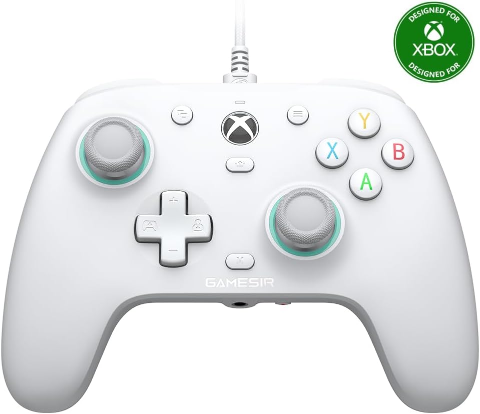 Controle GameSir G7 SE com design ergonômico em polímero resistente, ideal para consoles e PC.