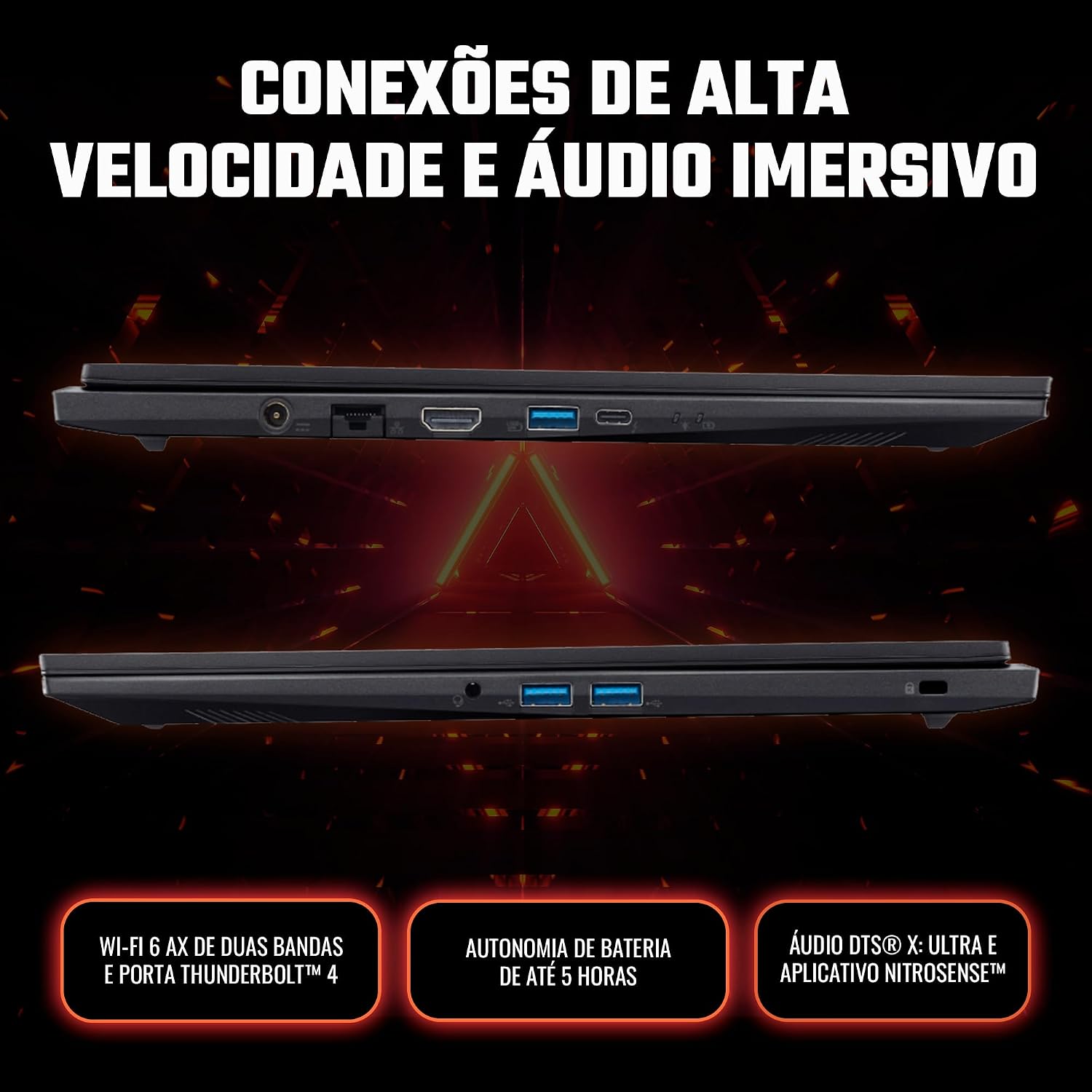 Notebook Gamer Acer Nitro V16 - Performance e Estilo