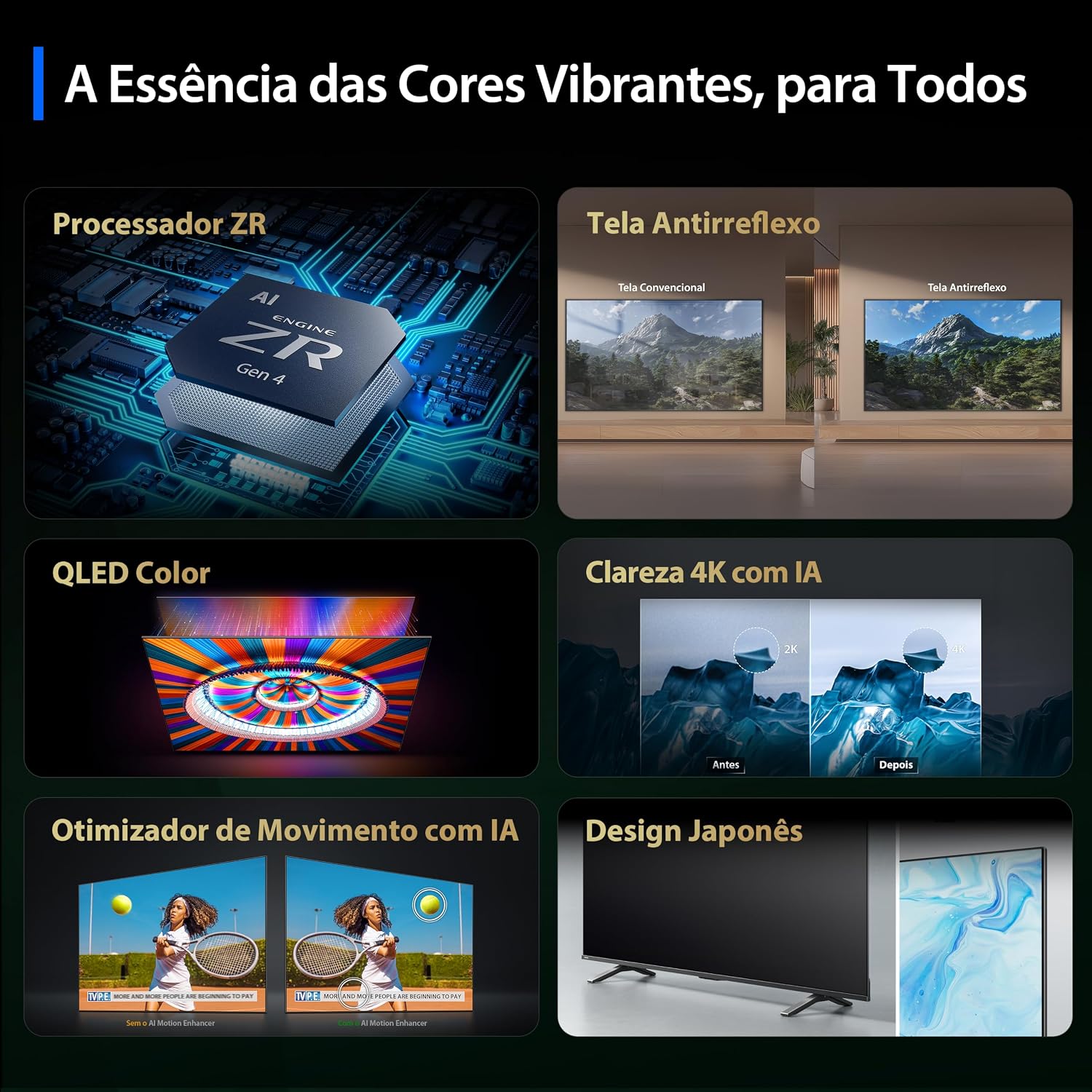 Toshiba Smart TV MiniLED QLED 4K 55" 55M450SS