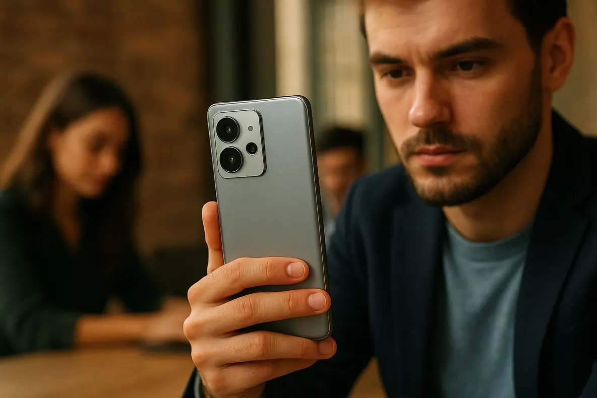 Análise completa do smartphone Xiaomi Redmi Note 15 Pro 5G na imagem.