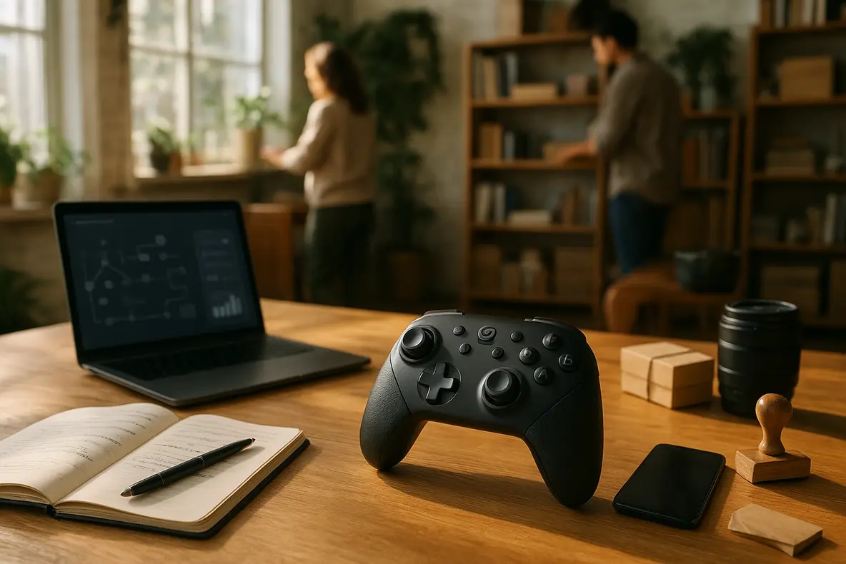 Uma análise completa do GameSir G7 Pro, exibindo o controle gamer tri-mode com Hall Effect. - Aplicação Prática