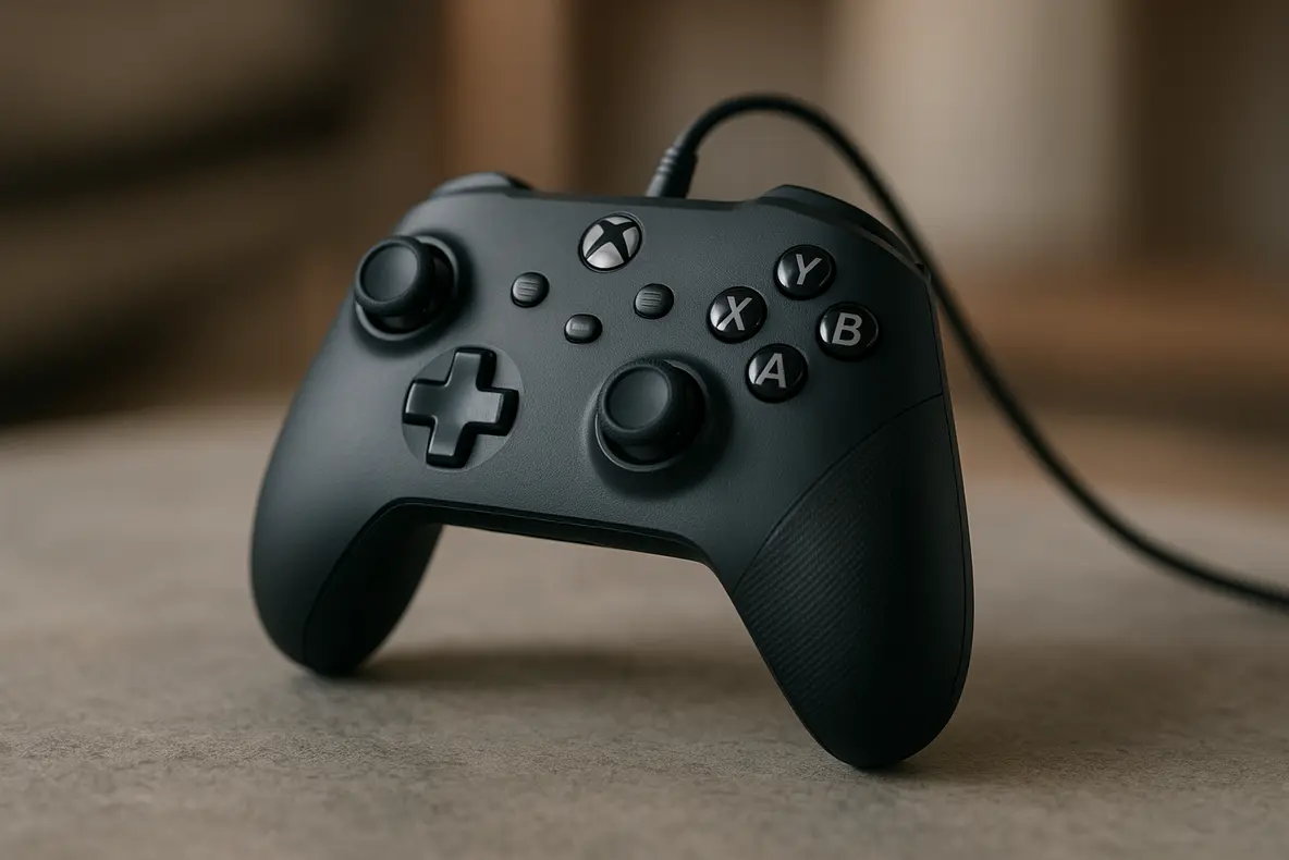 Controle GameSir G7 SE análise, exibindo seu design ergonômico para Xbox e PC.