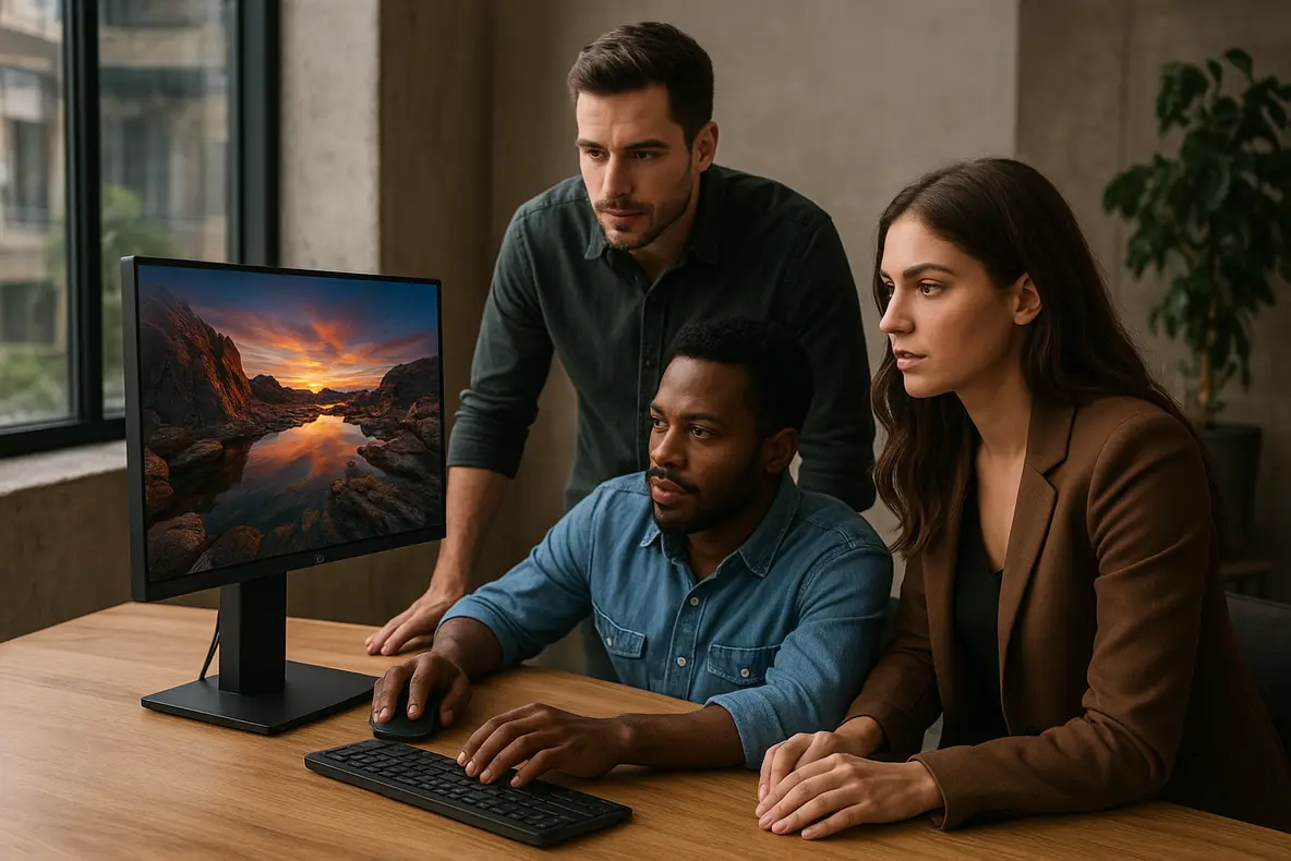 Monitor BRX 20 em estúdio com alta definição.