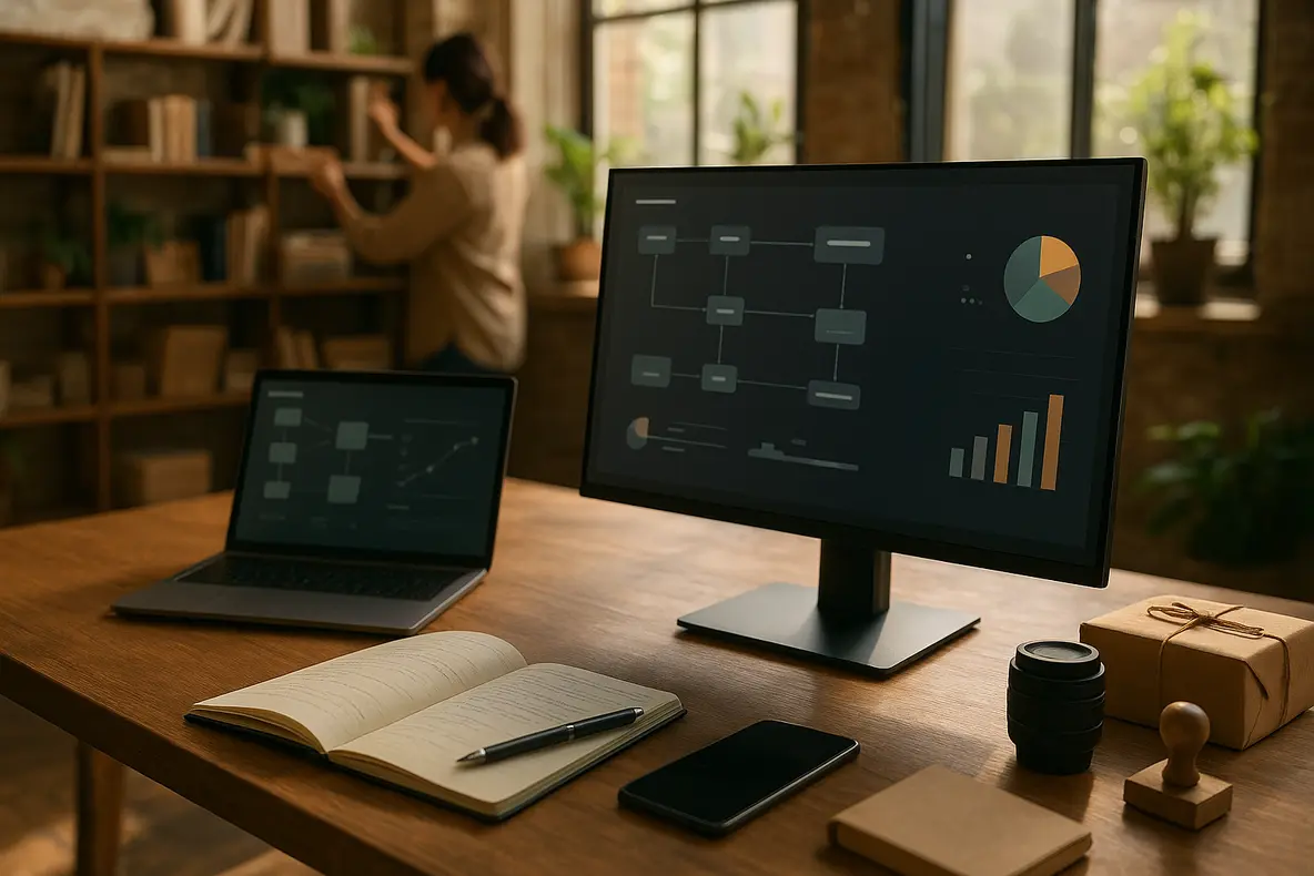 Monitor BRX 20 LED 75Hz HDMI VGA em ambiente de trabalho. - Aplicação Prática