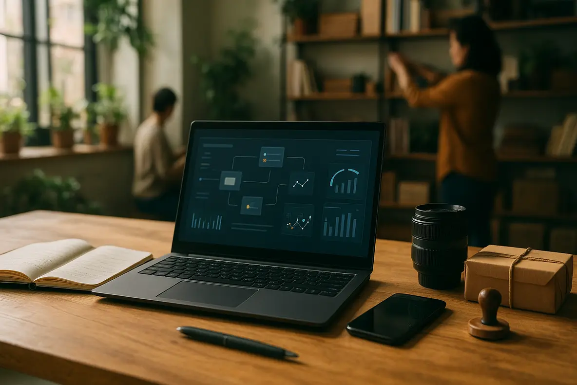 Monitor BRX 20 Polegadas retratado em ambiente profissional. - Aplicação Prática